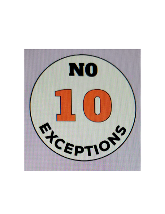 Lapel Pin - Be a "10"